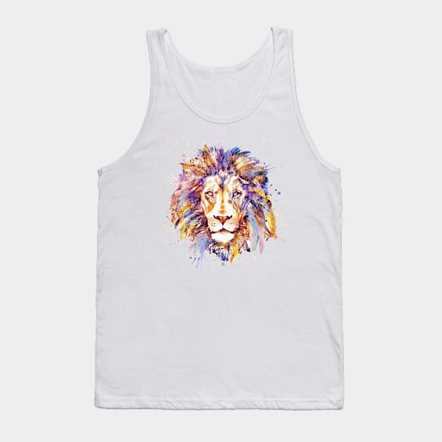 Lion Head Tank Top by Marian Voicu